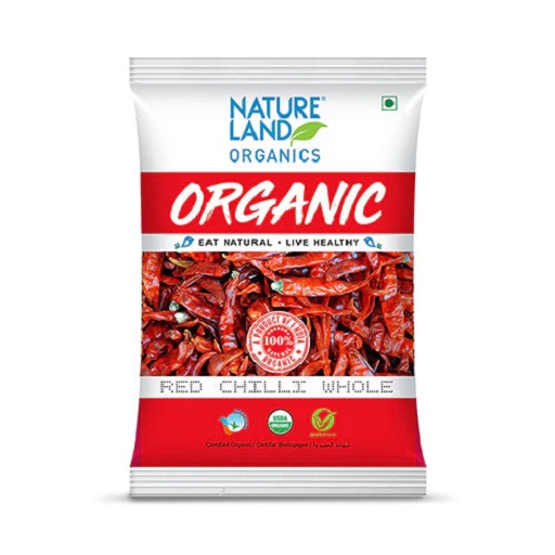 Organic Red Chilli Whole 50 Gm